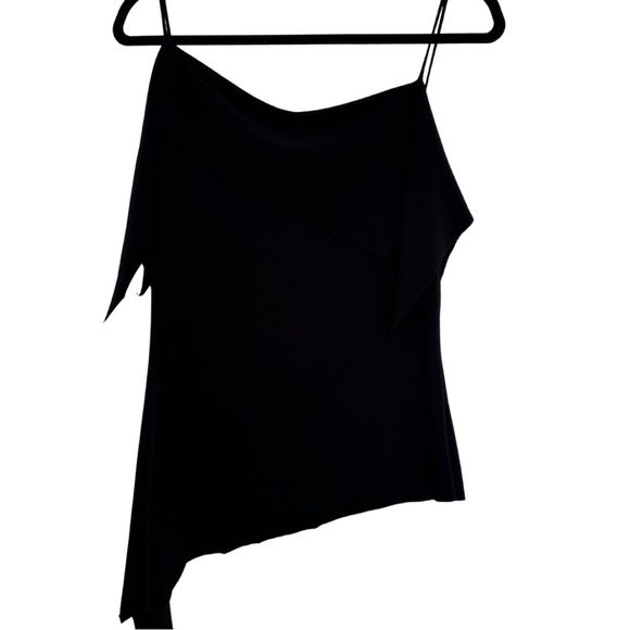 Elegant Black Asymmetrical Camisole - Picture 1 of 7
